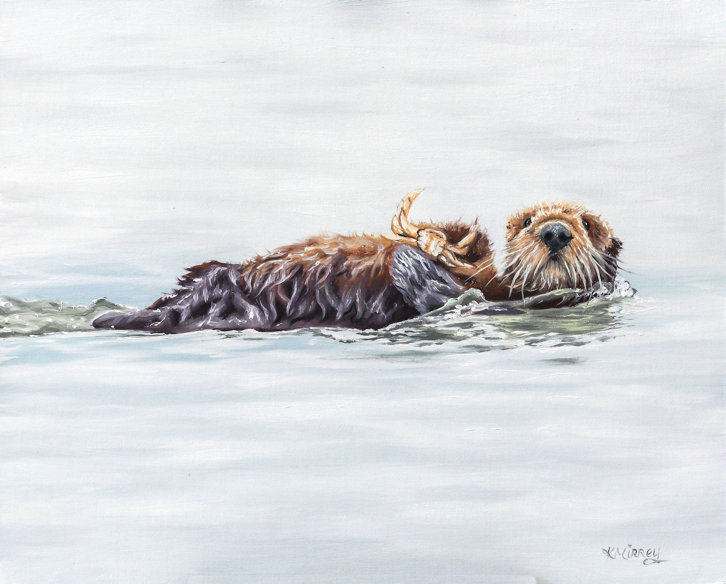 OTTER CHILLING Original Artwork